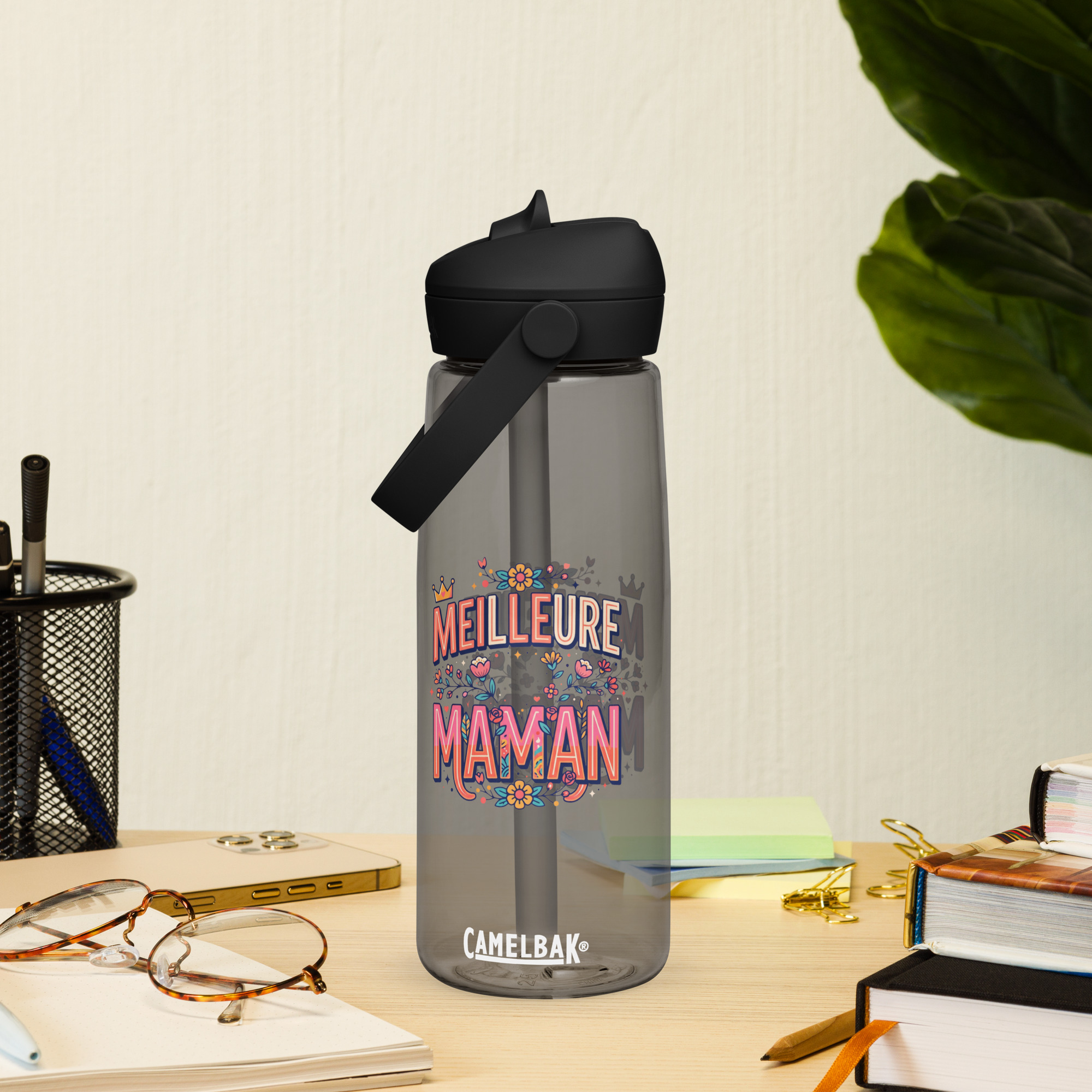 La Gourde avec paille rétractable de la meilleure maman – Image 3