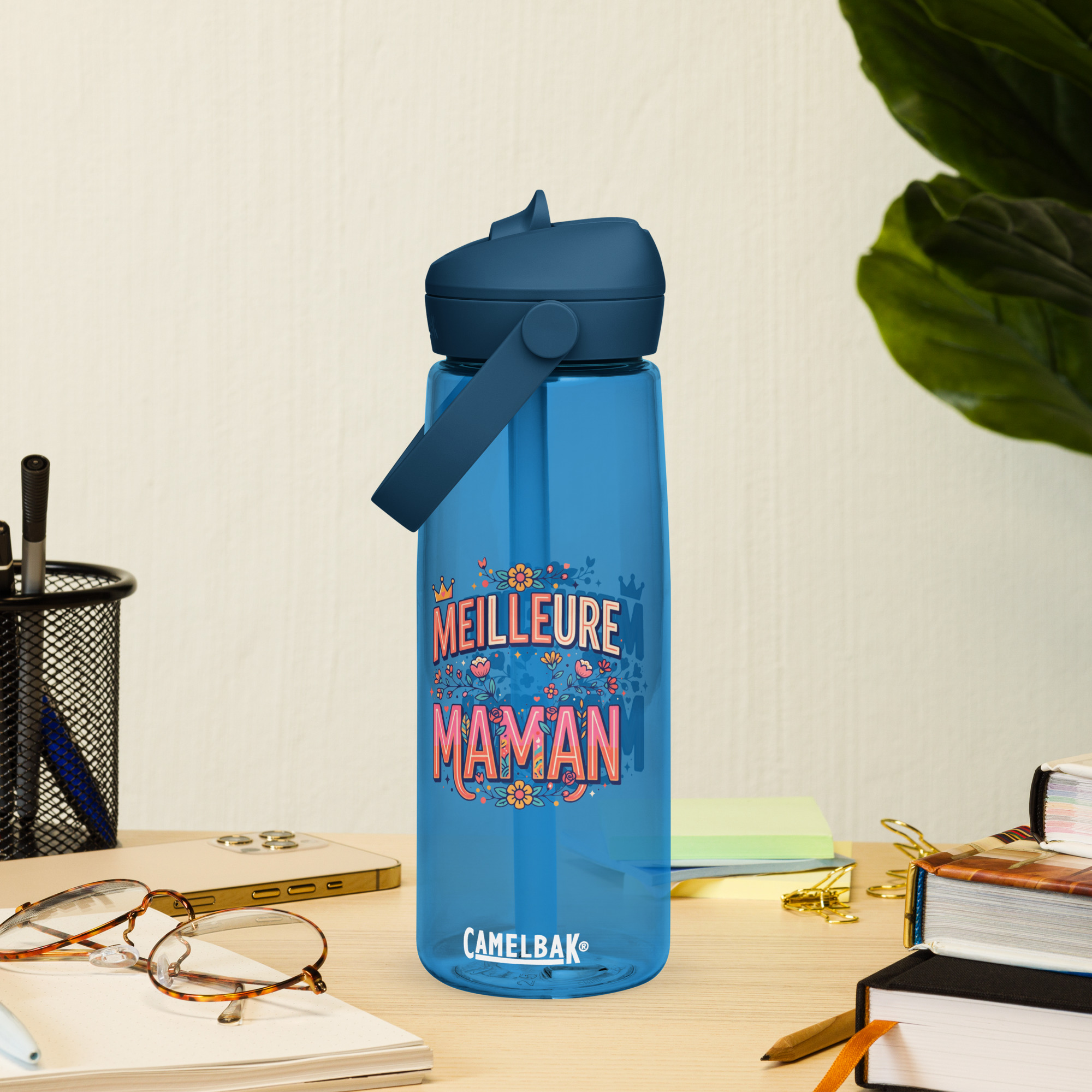 La Gourde avec paille rétractable de la meilleure maman – Image 2