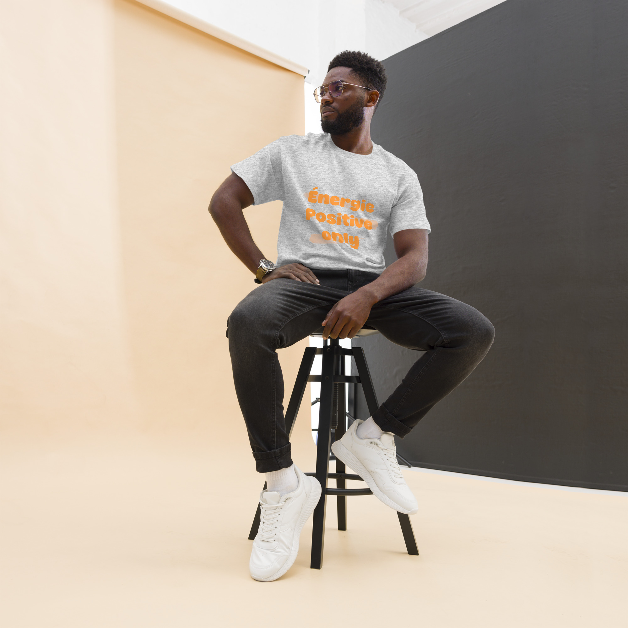 T-shirt classique unisexe - Energie positive – Image 3