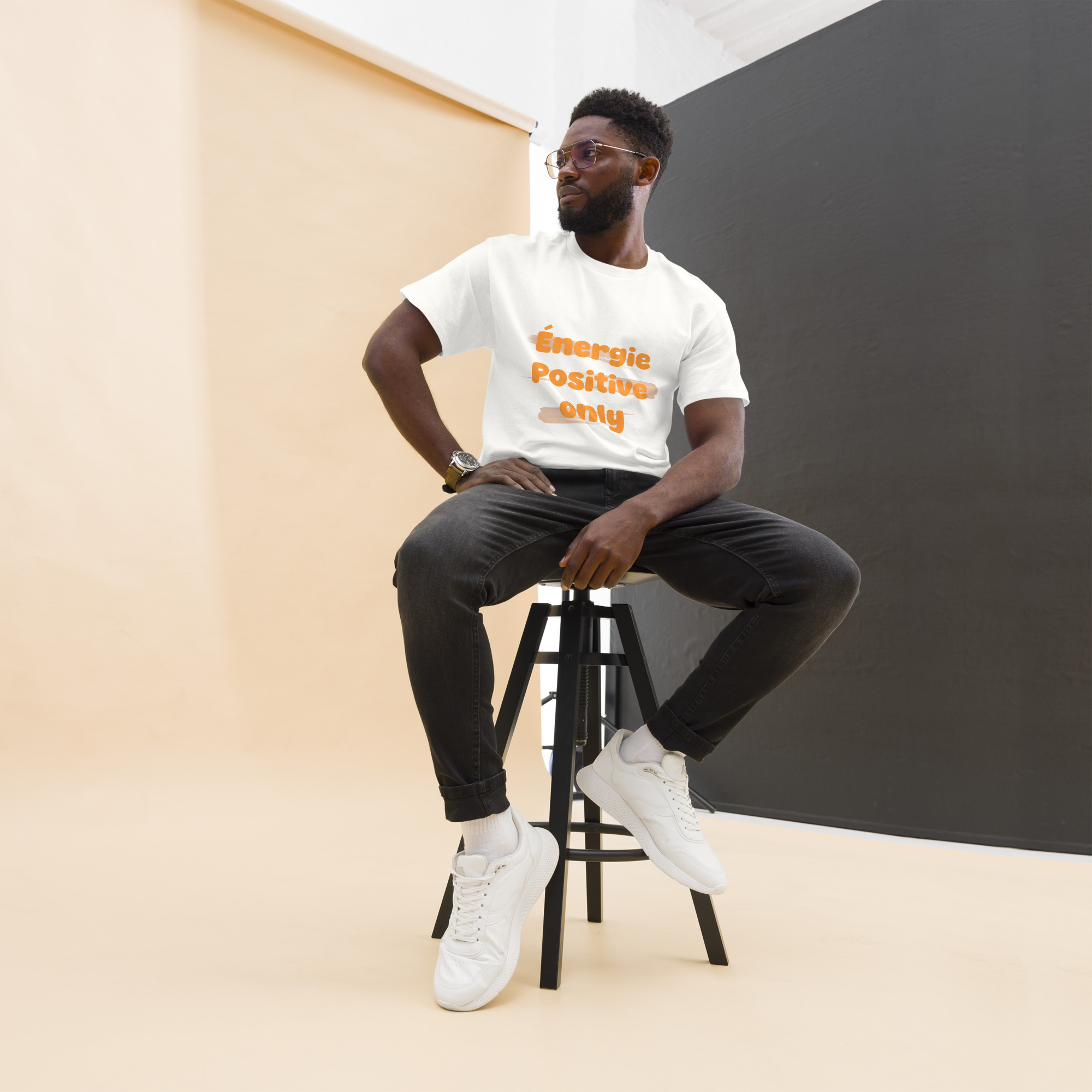 T-shirt classique unisexe - Energie positive – Image 2